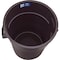 Global Industrial Plastic Trash Can, Brown, 55 Gallon 240464BN - alternate 3